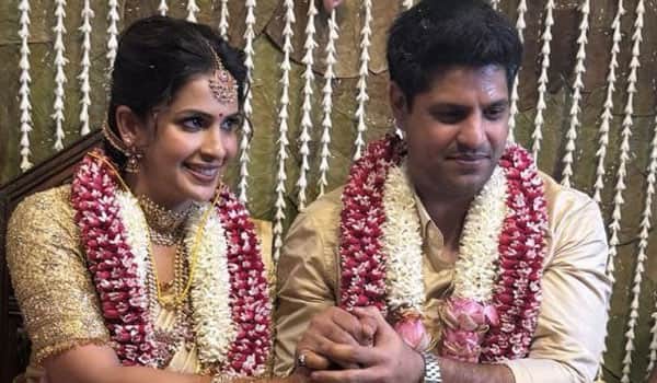 Actress-Samyukta-gets-married-to-cricketer-Srikanths-son-Aniruddha