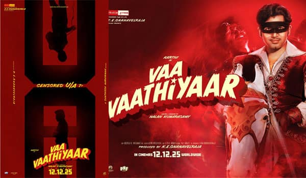 Vaa-Vaathiyaar-gets-U/A-certificate-But-the-film-crew-is-in-trouble