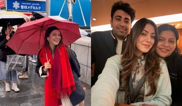 Hansika-went-on-a-trip-to-Japan-with-her-mother-and-brother.