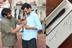'குபேரா' இயக்குனருக்கு பேனா பரிசளித்த சிரஞ்சீவி