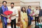 தெலுங்கானா முதல்வரை நேரில் சந்தித்து நன்றி சொன்ன துல்கர் சல்மான்