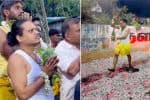 கோவிலில் தீ மிதித்த புகழ்