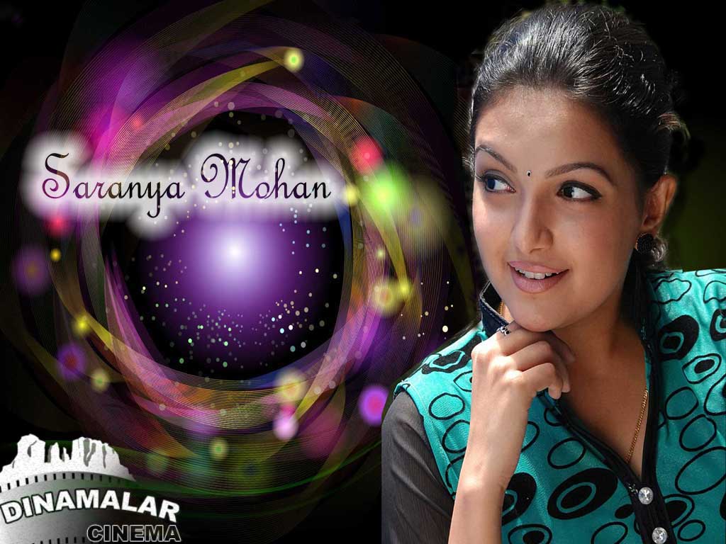 Tamil Actress Wall paper Saranya mohen