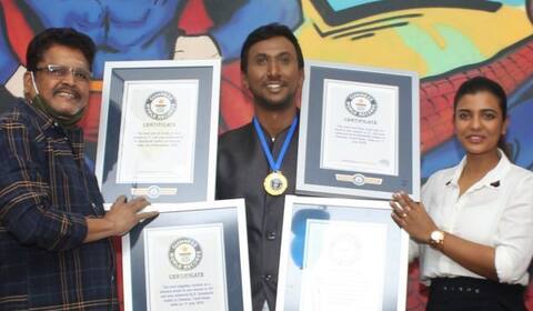 நடிகரின் கின்னஸ் சாதனை!