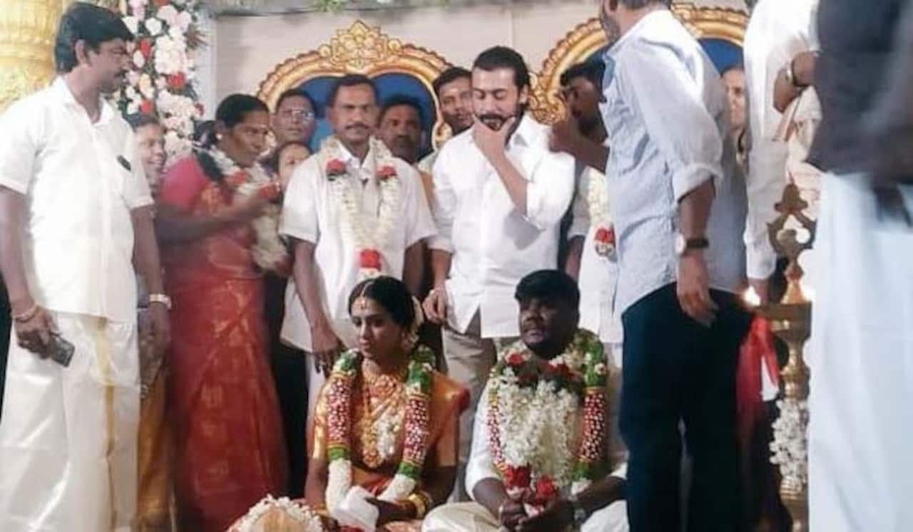 ரசிகரின் திருமணத்தில் பங்கேற்ற சூர்யா