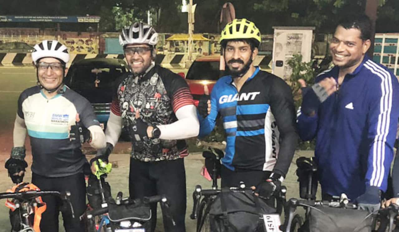 400 கிலோ மீட்டர் சைக்கிள் ஓட்டிய ஆர்யா