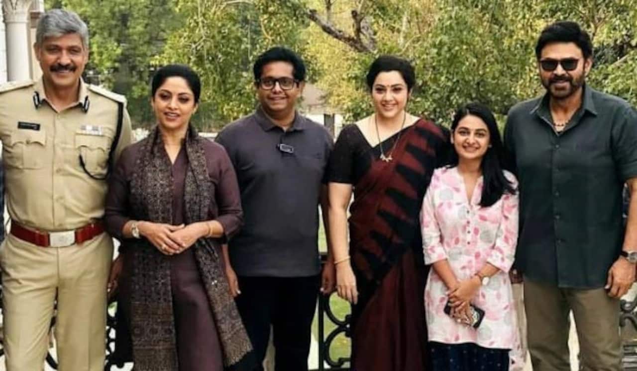 தெலுங்கு த்ரிஷ்யம்-2வில் இணைந்த சம்பத்