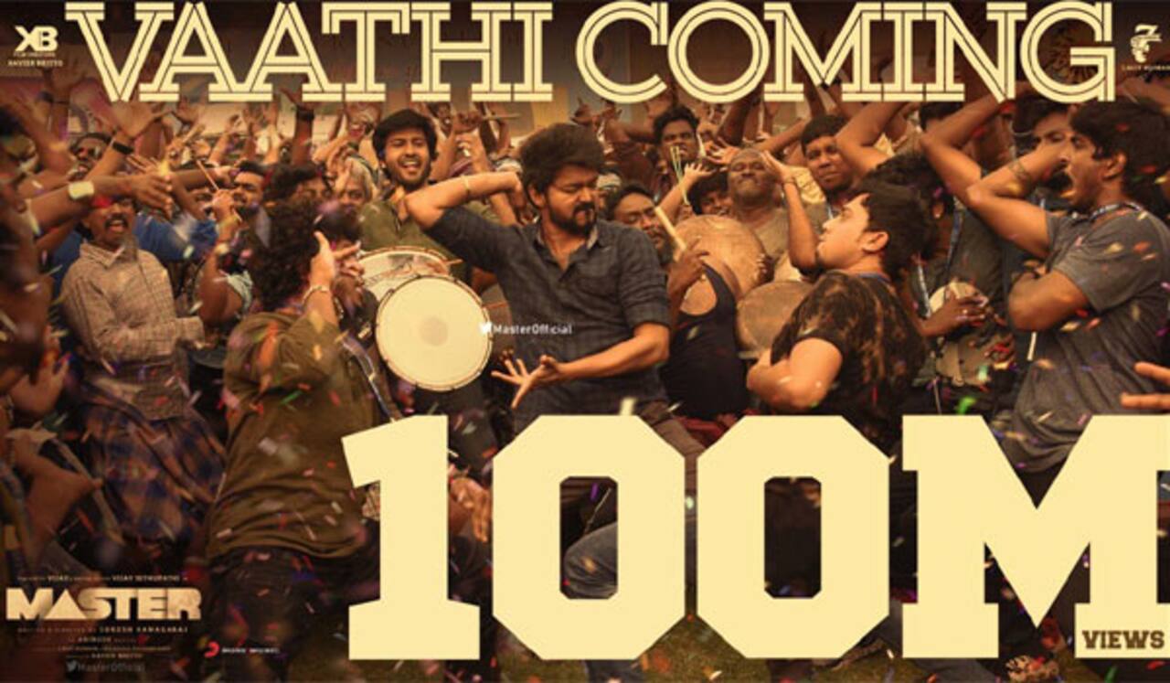 வாத்தி கம்மிங் வீடியோ பாடல் - 100 மில்லியன் சாதனை