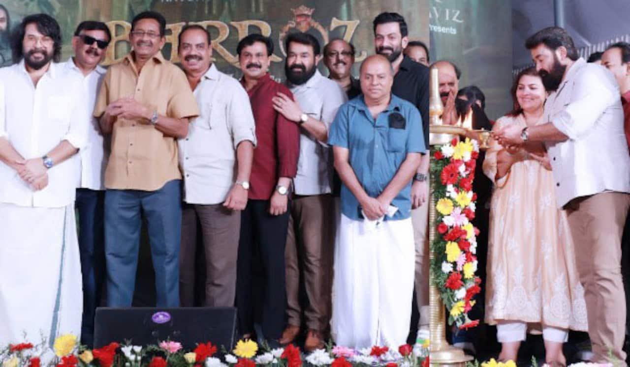 மோகன்லால் இயக்கும் பாரோஸ் பூஜையுடன் துவங்கியது