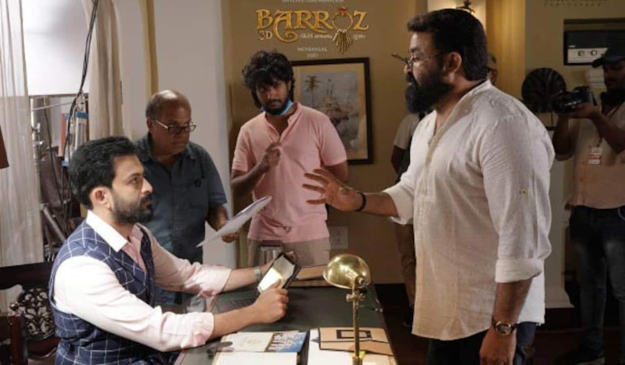 மோகன்லால் இயக்கும் பாரோஸ் : முக்கிய வேடத்தில் பிரித்விராஜ்