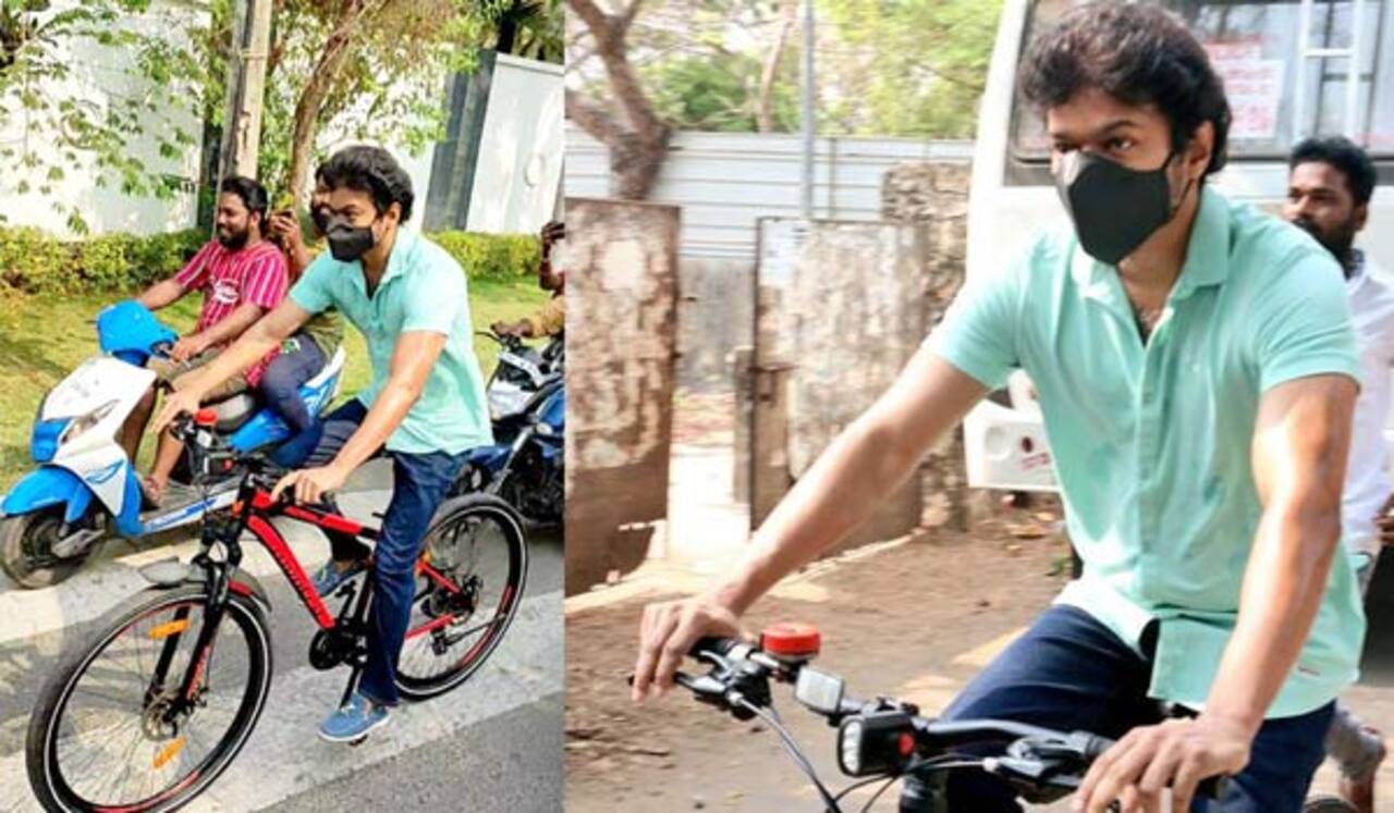 விஜய் ஓட்டிவந்த சைக்கிள் 22 ஆயிரம் ரூபாய்