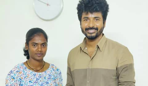 தடகள வீராங்கனையை பாராட்டிய சிவகார்த்திகேயன்