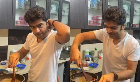 சமையலில் இறங்கிய சிலம்பரசன்