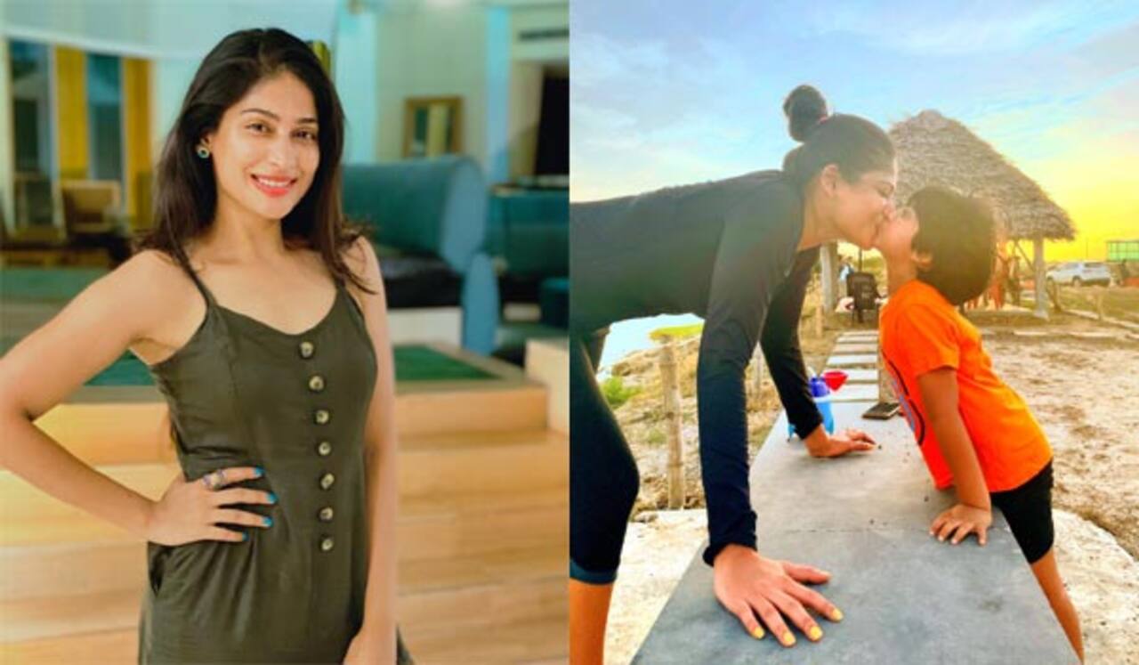 மகனுக்கு முத்தம் கொடுத்ததை கொச்சைப்படுத்திய ரசிகர் : விளாசிய விஜயலட்சுமி
