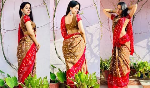 சேலையில் கவர்ச்சி காட்டிய மிருனாளினி : லேட்டஸ்ட் புகைப்படங்கள் வைரல்