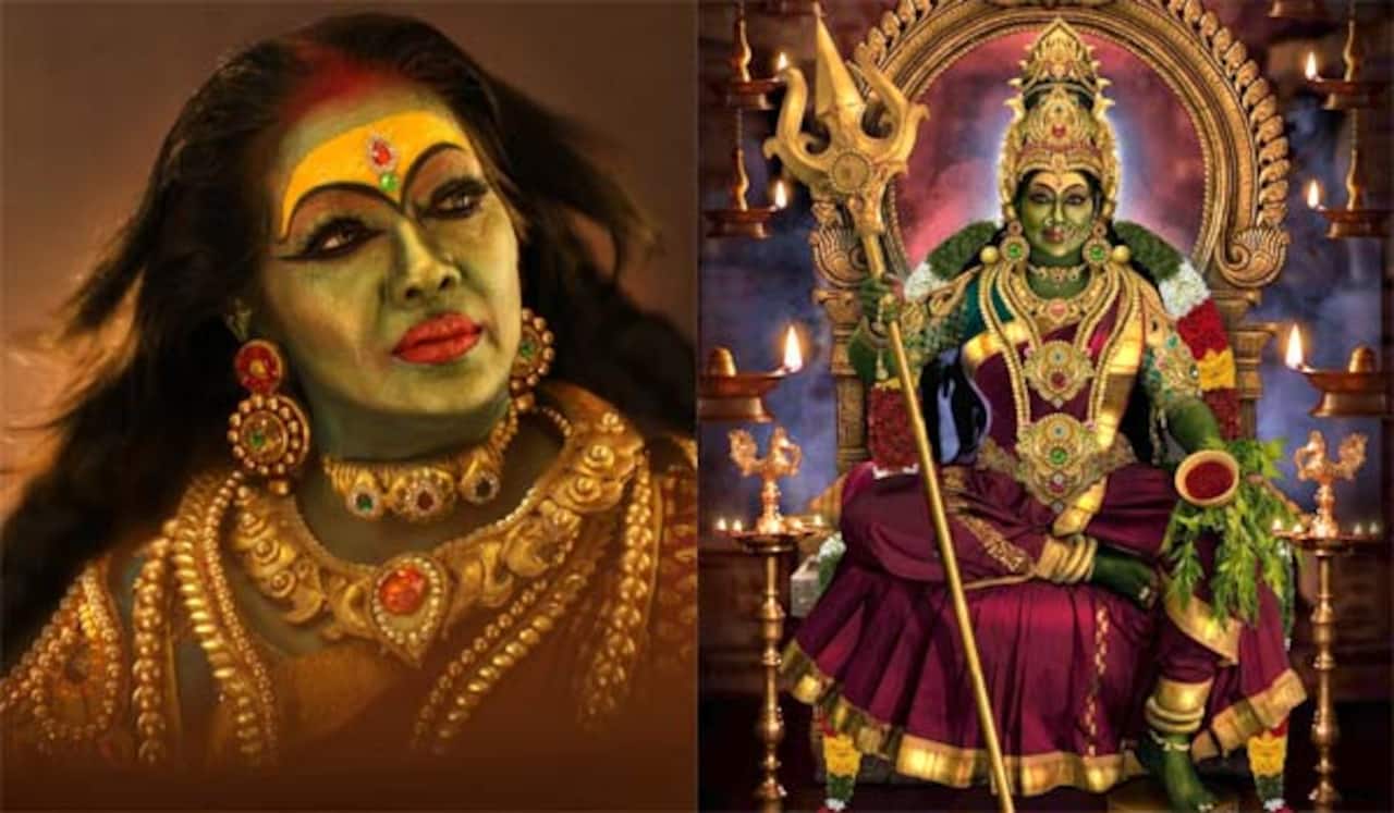 வேப்பிலைக்காரி ரேகா - அம்மன் வேடத்தில் அசத்தல்