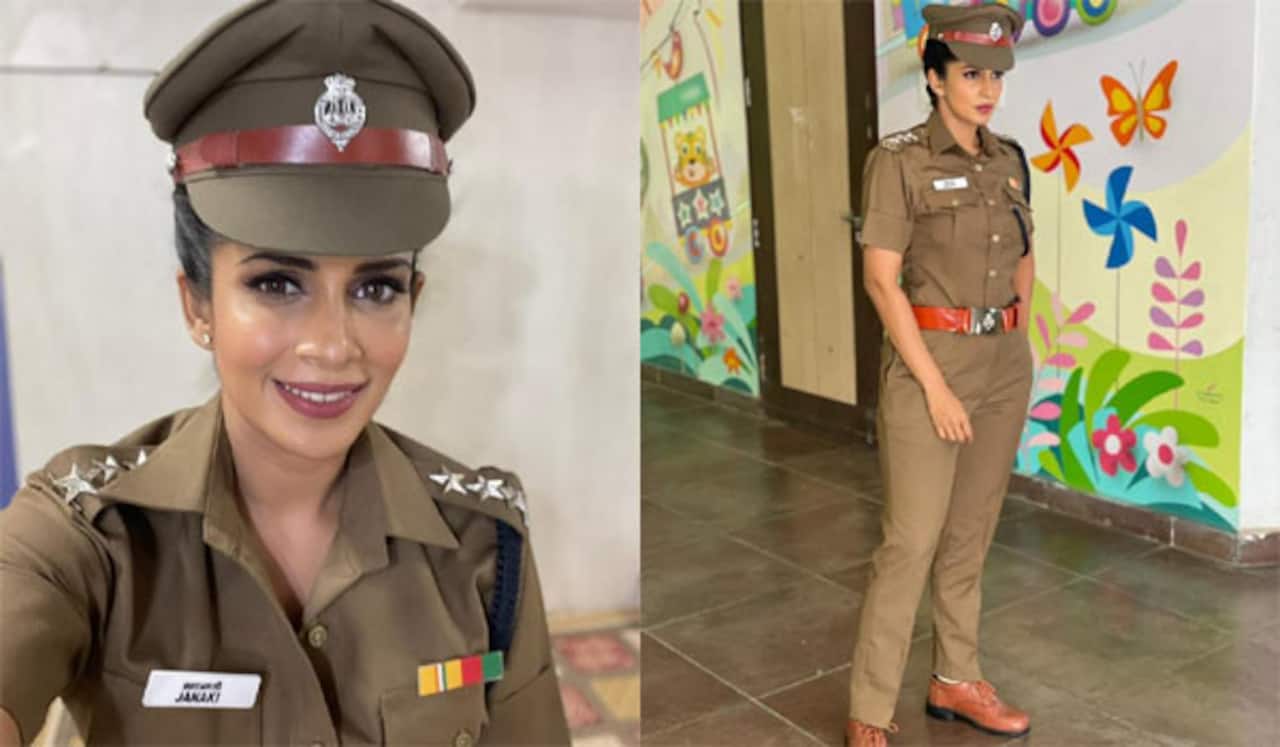போலீஸ் கெட்டப்பில் பிக்பாஸ் சம்யுக்தா