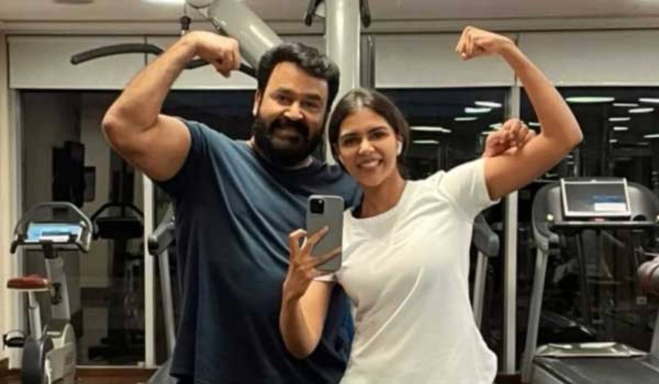 மோகன்லாலின் ஜிம் மேட்டாக மாறிய கல்யாணி