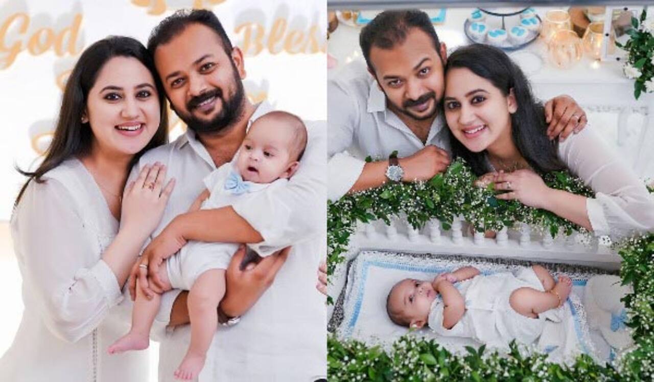குழந்தைக்கு பெயர்சூட்டு விழா நடத்திய மியா ஜார்ஜ்