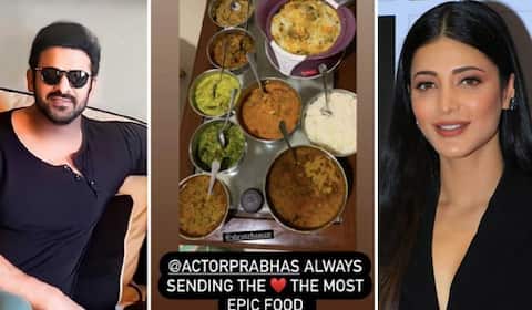 ஸ்ருதிஹாசனுக்கு மதிய உணவு அனுப்பிய பிரபாஸ்