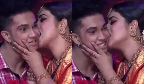 நடன நிகழ்ச்சியில் போட்டியாளரின் கன்னத்தை கடித்த பூர்ணா