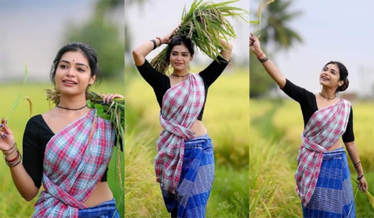 புல்லுக்கட்டுடன் மனதையும் சேர்த்துக்கட்டிய தர்ஷா குப்தா