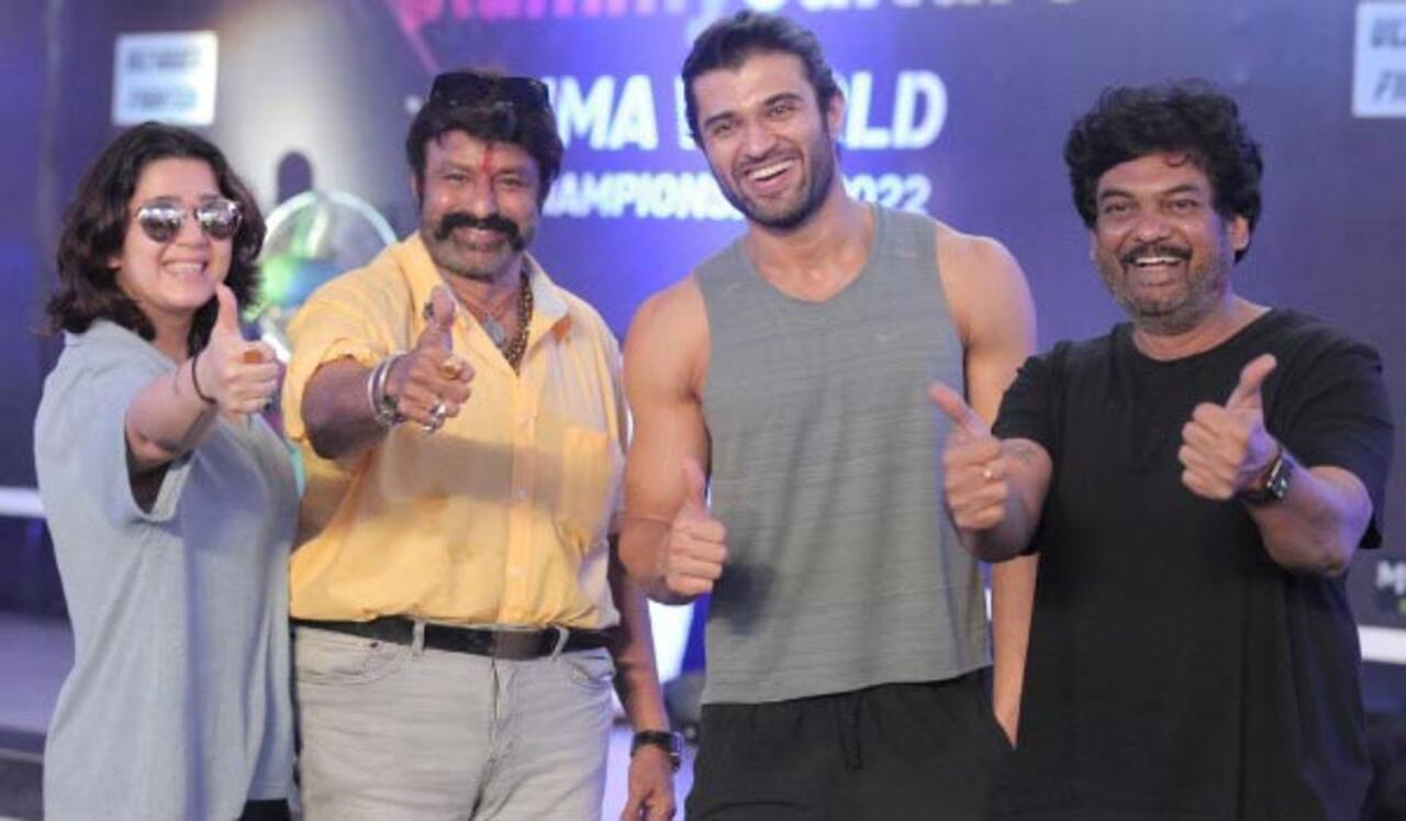 விஜய்தேவரகொண்டாவின் படப்பிடிப்பு தளத்துக்கு விசிட் அடித்த பாலகிருஷ்ணா