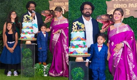மகனின் 3வது பிறந்தநாளைக் கொண்டாடிய ரம்பா