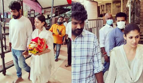 ஷீரடி சாய்பாபா கோயிலுக்கு சென்ற நயன்தாரா - விக்னேஷ் சிவன்