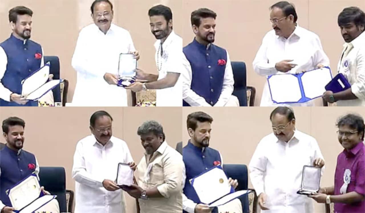 தனுஷ், வெற்றிமாறன், இமான், பார்த்திபன், விஜய் சேதுபதிக்கு தேசிய விருது வழங்கி கவுரவிப்பு