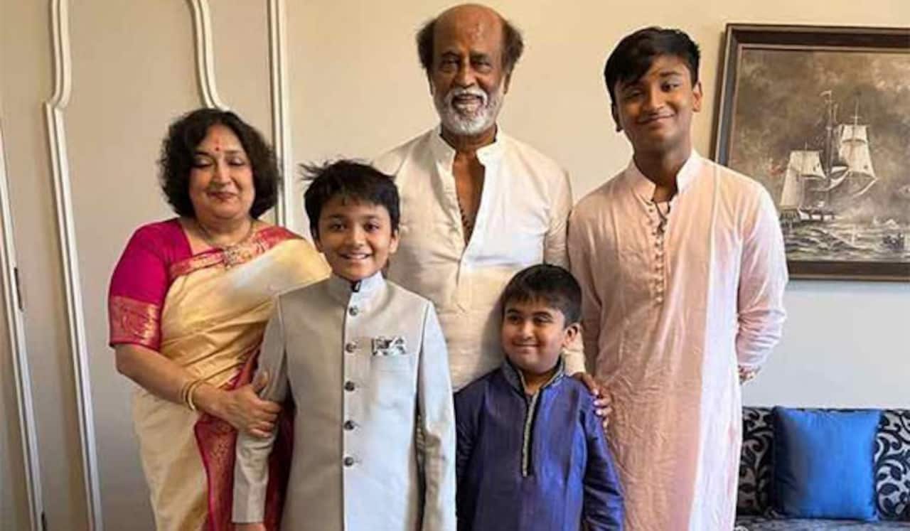 அண்ணாத்த படம் பார்த்து பேரனும் ; தாத்தாவும் குஷி