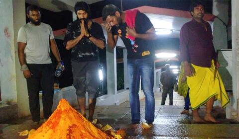 திருப்பதி கோயிலில் விஷால் வழிபாடு