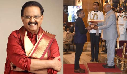 எஸ்பிபி-க்கான பத்ம விபூஷண் விருதை பெற்ற சரண்