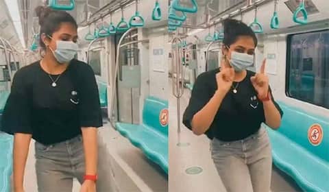 மெட்ரோ ரயிலில் லட்சுமி மேனன் ஆட்டம்