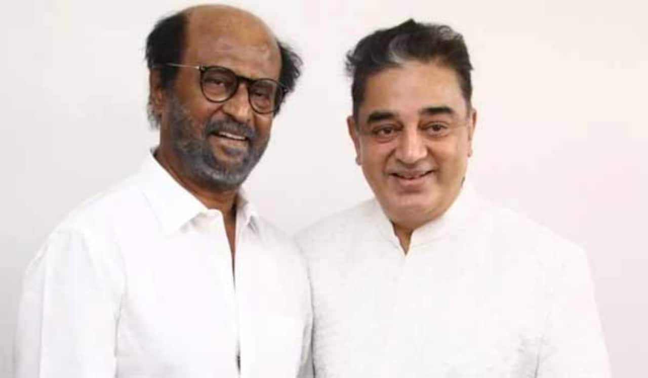 கமலிடம் நலம் விசாரித்த ரஜினி