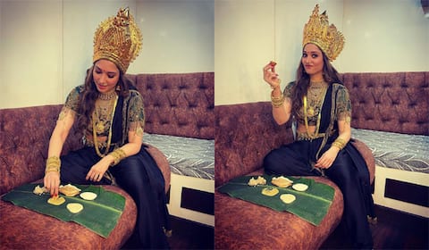 வாழை இலையில் உணவு - தமன்னாவின் உணர்வு