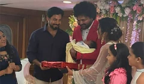 பரீனா குழந்தைக்கு பெயர் சூட்டு விழா!!