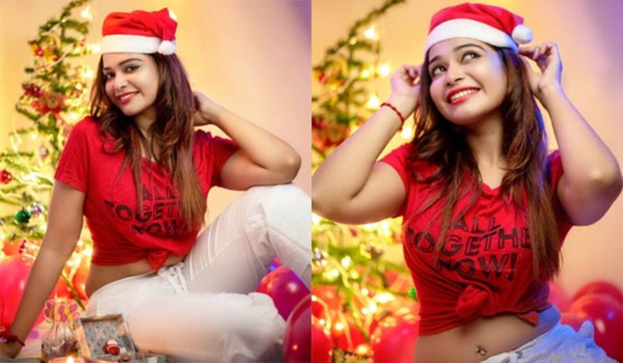 கிறிஸ்துமஸ் கொண்டாட்டத்தில் தர்ஷா குப்தா