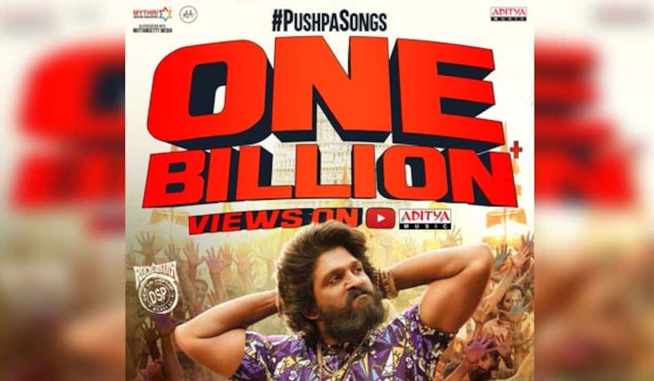 1 பில்லியன் பார்வைகளைக் கடந்த புஷ்பா பாடல்கள்
