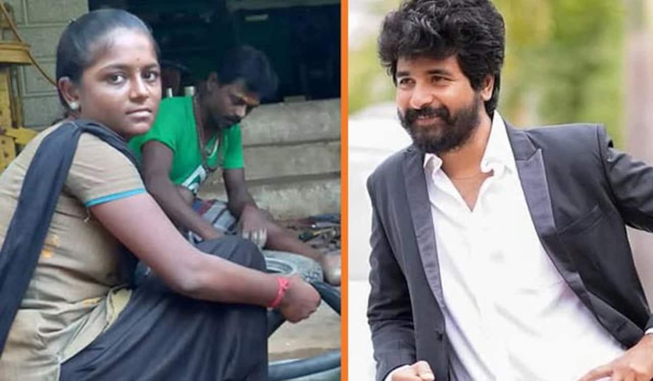 பஞ்சர் ஒட்டிய மாணவியை படிக்க வைத்த சிவகார்த்திகேயன்