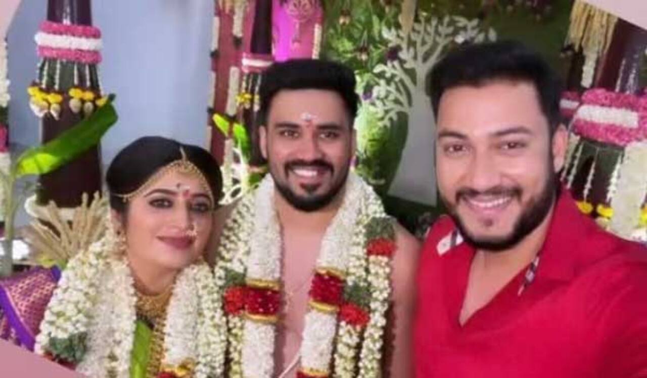 காதலனை கரம்பிடித்த சாம்பவி