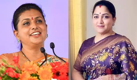 ரோஜாவை வாழ்த்திய குஷ்பூ