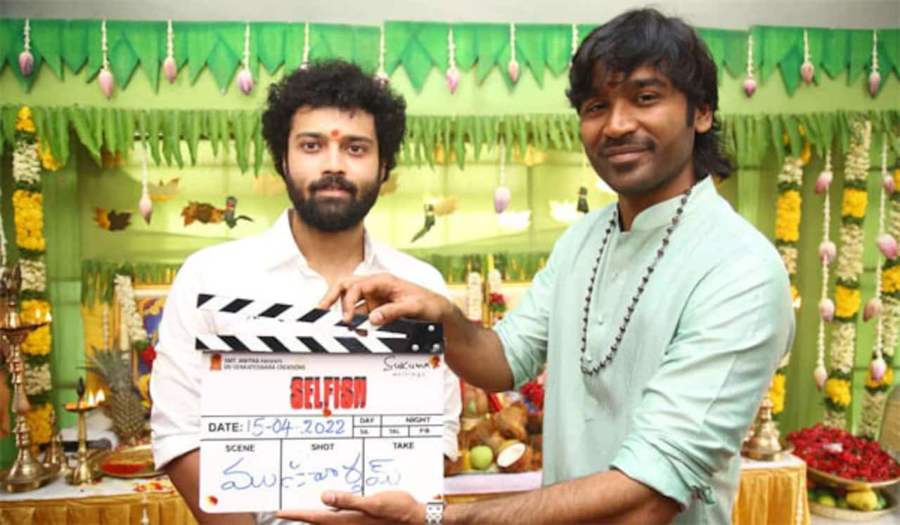 தில் ராஜு படத்தின் பூஜையில் கலந்து கொண்ட தனுஷ்