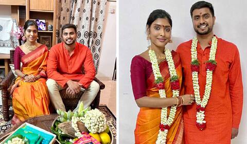 காயத்ரி ரெட்டிக்கு நிச்சயதார்த்தம்: எளிமையாக நடந்தது