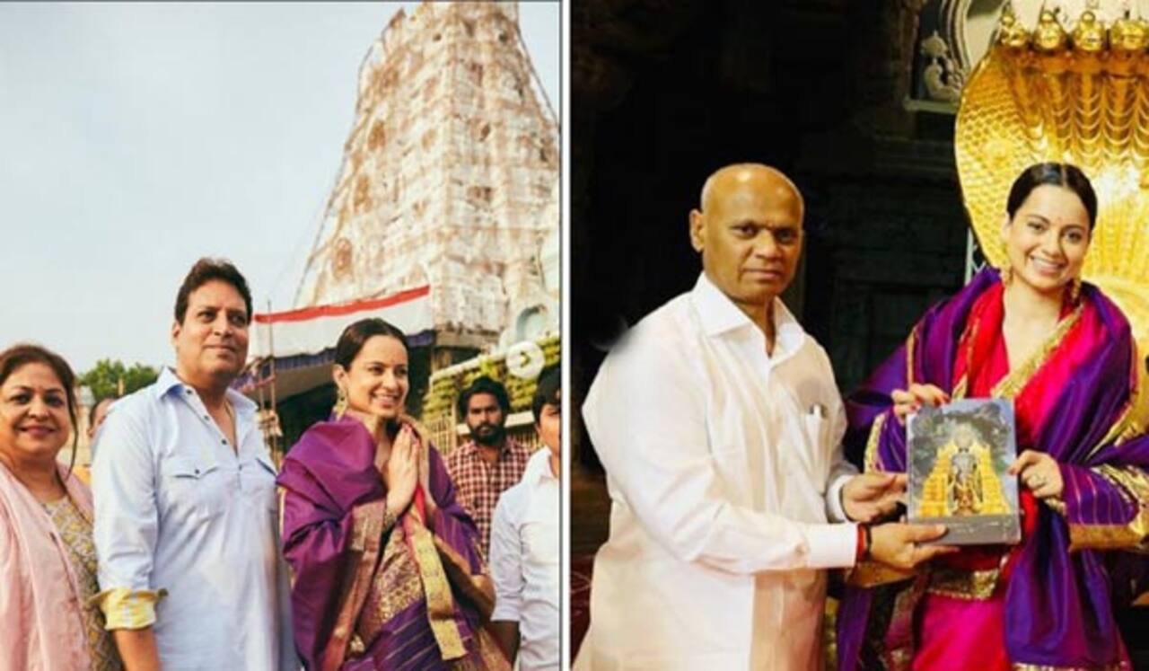 திருப்பதியில் கங்கனா சாமி தரிசனம்