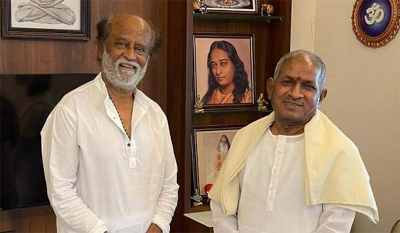 இளையராஜா ரிகர்சலுக்கு வந்த ரஜினிகாந்த்: கைதட்டி பாடல்களை ரசித்தார்