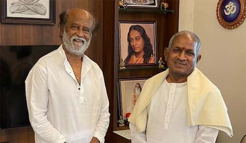 இளையராஜா ரிகர்சலுக்கு வந்த ரஜினிகாந்த்: கைதட்டி பாடல்களை ரசித்தார்