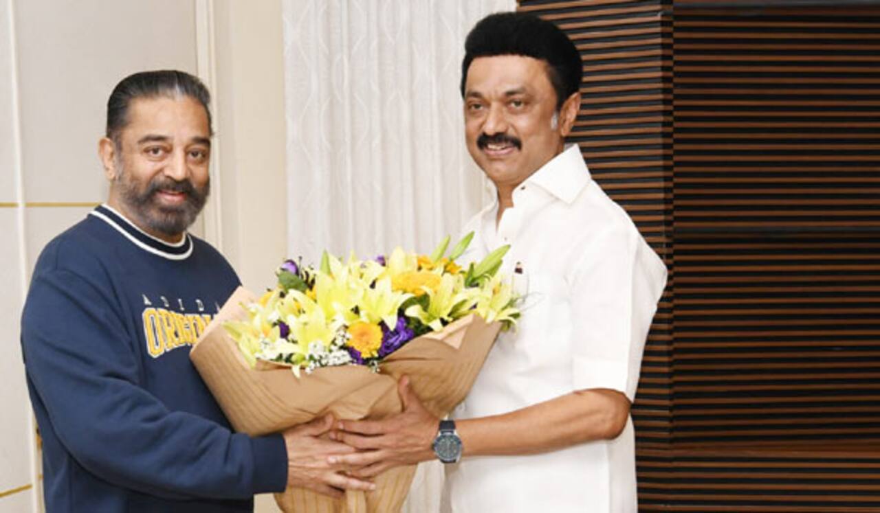 விக்ரம் வெற்றி : முதல்வரை சந்தித்தார் கமல்ஹாசன்