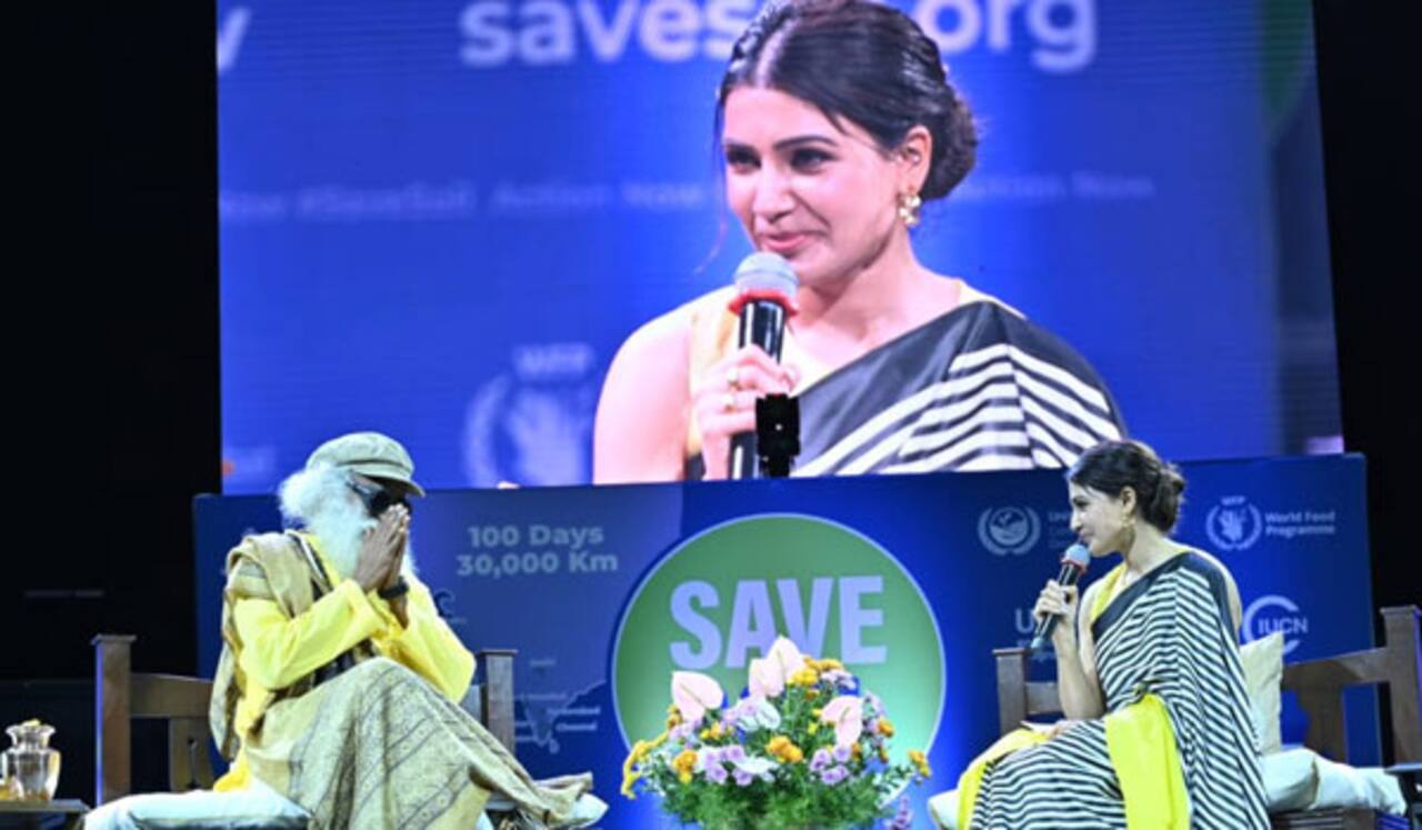 சத்குருவின் மண் காப்போம் இயக்கத்தில் இணைந்த சமந்தா
