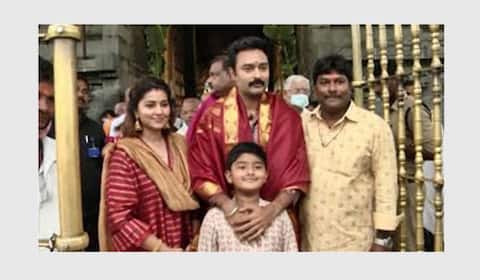 திருப்பதி கோவிலில் சாமி தரிசனம் செய்த பிரசன்னா - சினேகா